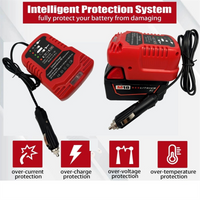 Excellent! Car Charger for Milwaukee 18V M18 Battery Charger Replacement,Portable Mini Quick Charger,Cigarette Lighter Plug