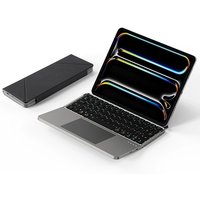 2-in-1 folding Bluetooth keyboard tablet laptop external touch keyboard leather case stand portable