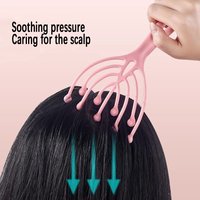 Nine claw massager, pressure relieving scratching and head scratching tool, ball operated manual head massage comb