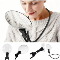 Reading 3X/10X Magnifying Glass Neck Hanging Large Hands Free Magnifier Durable Black Adjustable Magnifier Detailed Working