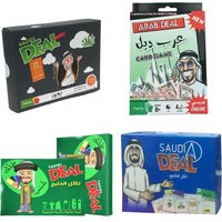 Arabian-Style Real Estate Competitive Card Game: Saudi Deal, a Fun Multiplayer Party Board Game, Ideal for Family Gatherings, Gifts