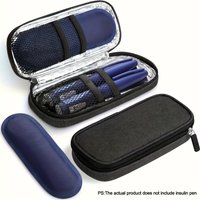 Insulin Pen Cooler Travel Case With 2X90g Ice Packs,Insulin Pens And Diabetic Supplies Storage, Compact For Daily Life And Trips