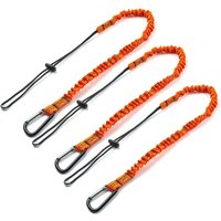 Tool Lanyard,3 Pcs Safety Lanyard with Carabiner,Shock Absorbing Safety Lanyard Adjustable Safety Lanyard for Work Tools