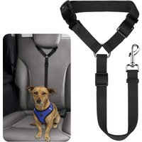 Adjustable 2-in-1 Dog Car Seat Belt Nylon Harness Leash Pet Backseat Safety Travel Accessory