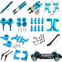 RCGOFOLLOW Tamiya TT01 Full Set Metal Upgrade Parts Kit Drive Shaft CVD Suspension Arm Steering Assembly for TT01 1/10 RC Car