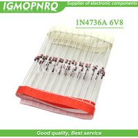100PCS Zener diode 1W 6.8V 1N4736A 1N4736 DO-41 1W Zener diode