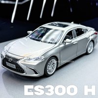 1:24 ES300H Q5 Car Toy Models Alloy Diecast Sound Light Doors Opened Exquisite Interior Shock Absorption Birthday Gifts for Boys