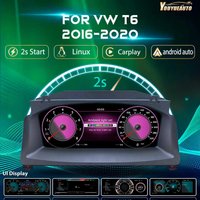 12,3'' LCD-Digitalinstrumentencluster für VW T6 Transporter Baujahre 2016-2020, Armaturenbrett, Cockpit, Tachometer mit Navigation