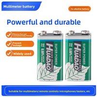 Disposable 9 Volt Battery 9V Alkaline Battery Multimeter Alarm Microphone 6F22 Carbon Dry Batteries 1100mah for KTV ToyNew