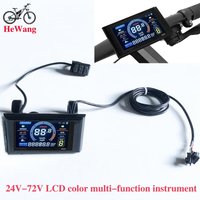 AliExpress NONE 24V 36V 48V-72V S966 Electric Scooter Color Display Instrument(5pin + 2pin )SM Connector for E- Bikes No. 2 Protocol Controller