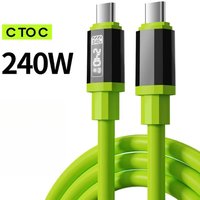 240W USB C to Type C Quick Charge Cable 6A High Speed Data Sync Cord for iPhone 16 15 Samsung Xiaomi Huawei Honor Fast Charging