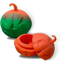 Nonstick Pumpkin Jar Silicone Container Bottle 3ml Oil Wax Case Storage Box Face Case Cosmetic