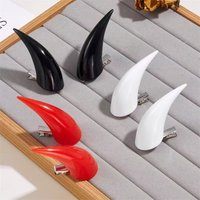 Dark Gothic Devil Horn Edge Plier Hair Halloween Costume Cartoon Black Hair Accessories Hair Clips Casual