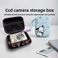 Sanrio Kawaii Kitty Data Cable Charger Sorting Storage Bag Girl Cartoon Travel Portable Cosmetic Jewelry Storage Protective Case