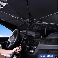 Car Windshield Sunshade Foldable Front Window Umbrella Sun Visor Effective Heat Insulation UV Protection Portable Auto Parasol