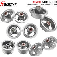 4.10/3.50-4 4.10-4 3.00-4 9x3.50-4 Aluminum Alloy Wheel Rims Hub for MIni Motorcycle Electric Scooter 4 Inch