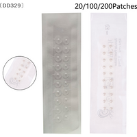 〔DD329〕20/100/200Patches Pearl Ear Care Seed Acupuncture Auricular Disposable Ear Stickers Therapy Needle Patch Auriculotherapy