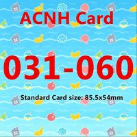 ACNH Card NFC Smart Game Cards 031-060 Stable Signal Fine Printing Suitable for All Age Game Players 85.5x54mm