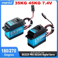 DS3235 PRO DS3245 Coreless Digital Metal Robotic Servo 35KG 45KG Motor 7.4V 180/360° IP66 with 25T Servo Arm for RC Car DIY Toys