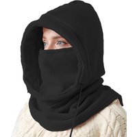 AliExpress NONE Winter cycling windproof hat, ski mask, men's and women's hats, integrated scarf, outdoor sports warm hood