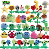 New Plants VS Zombies 15-20cm Plush Toys Cartoon Anime Doll Peashooter Cherry Wall-Nut Sunflower Squash Split Pea Kids Gift