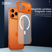 For iPhone 17 Pro Max Air Frameless Magnetic Frosted Case For Magsafe Wireless Charging Shockproof Matte Transparent Phone Cover