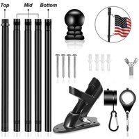 6ft Collapsible Wall Mounting Flagpole Base Telescopic Flag Pole Flag Pole Holder Flagpole Banner Rack