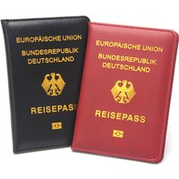 German Passport Holder Men Women PU Leather Passport Covers Portable Passport Case Id Holder Ticket Holder Travel Accessories