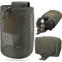 Taktische Molle Dump Pouch Outdoor Roll-Up Kordelzug Magazin Utility Klapp Taille Tasche Mesh Faltbare Sport Jagd EDC Tasche