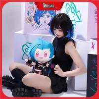 40cm JInx Plush Arcane League of Legends Plush Toy Game Peripheral Plushie Cute Soft Stuffed Doll Children Birthday Gifts Toys