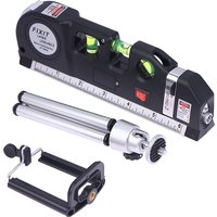 Laser Level Line Tool Multipurpose Laser Level Kit Standard Cross Line Lase Measure Tape Ruler With Metal Tripod Stand