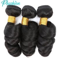 Phashion Loose Human Hair Bundles 1/3 Pcs/Lot 30 32 Inch 100% Remy Hair Extensions For Black Women Brazilian Weave Natural Color