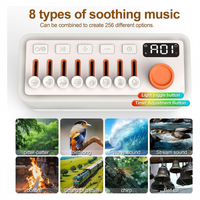 HIHI White Noise Sleep Sound Machine with 8 , Portable Bluetooth Speaker, 12 Colors Night Lights