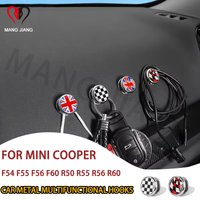 Car Hooks USB Cable Organizer Storage Clip Alloy For Mini Cooper F54 F55 F56 F60 R56 R60 Car Sticker Fastener Holder Accessories