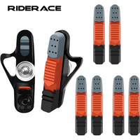 Bike Brake Pads Set Replaceable Inserts C-Brake CNC Aluminum Alloy Rubber Sheet Bicycle Brake Blocks With Mud Trough Silent