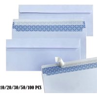 10-100PCS Windowless white envelope Secure Business Envelope Can hold A4 paper Bill invoice Self Sealing Envelope Self adhesive