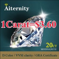 100% Real Moissanita With GRA Certificates (0.1-30CT) D White Color VVS1 Excellent Cut Loose Round Lab Grown Stones Jewellery