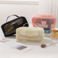 Makeup Organizer Female Toiletry Kit Bag Make Up Case Storage Pouch Vanity Storage, Cosmetic Bag, Organizer Bag For Travel Zip