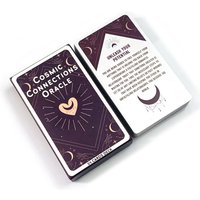 Cosmic Connections Oracle Deck 54 Oracle Cards Inspired By The Universe For Love & Relationship,Anniversary Game Valentine's Day