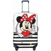 Fashion M-Minnies Printed Suitcase Cover Stretch Material 18-32 Inch Luggage Dustproof Washable Anti-Scratch Travel Accessory