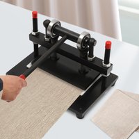 Adjustable Height 26x16cm Leather Die Cutting Machine Clicker Press for Paper Foamed PVC/EVA up to 100mm Thickness Cutting Tool