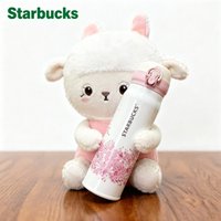 Starbucks 500ml Cherry Blossom Insulated Bottle, White & Pink, Stainless Steel Flip Lid, Keeps Drinks Hot & Cold starbucks cup