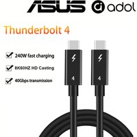 ASUS Thunderbolt 4 Type-C Coaxial Cable 240W PD USB4 Fast Charging Cable 40Gbps 8K60Hz 0.3M-3M for MacBook iPhone iPad