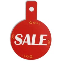 Hanger Sale Tickets Clothing Coat Hangers Price Tag Sales Printed Swing Labels Promotional Paper Cards Aisle Signs Shelf Talker