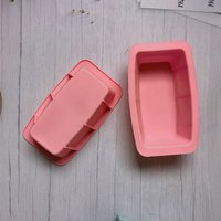1pc Mini Toast Silicone Mold Rectangular Cake Pan Cheese Cake Mold Bake Mold Bread Baking Tray