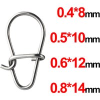 50Pcs Gourd Shape Luya Pin 304 Stainless Steel Sea Fishing Enhancement Pin Strength Pin false Bait small accessories