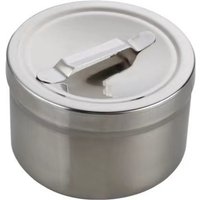 304 Stainless Steel Medical Alcohol Round Box Tools Tank With Cover Disinfection Jar Cotton Tank for Hospital Container