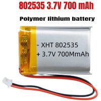 802535 3.7V Lithium Battery Li Po Battery 700mAh Lipo Rechargeable Li Polymer Batteries for Wireless Mouce Beauty Instrument