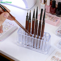 〔R〕Nail Art Brush Holder, Clear Acrylic 26-Hole Nail Brush Organizer for Manicure Tools Storage