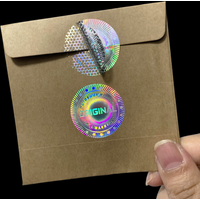 1000pcs Hologram Security Seals Silver Tamper Evident Label, Premium Quality ORIGINAL Holographic Stickers For Envelope Bag Box